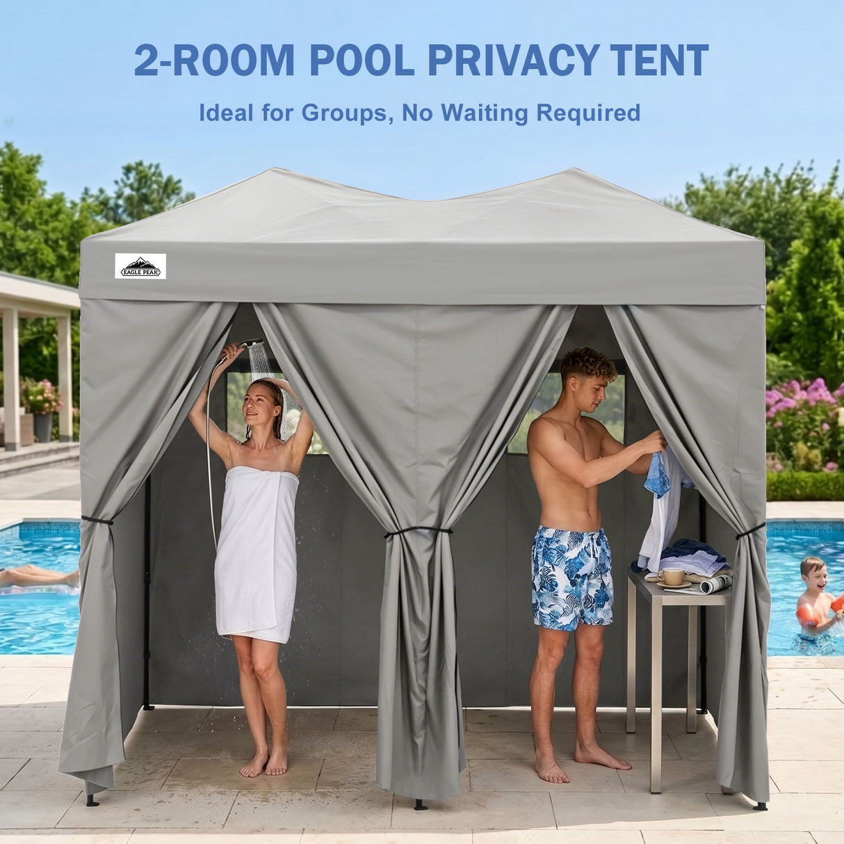 Outdoor Pop Up Changing Room 8x4 ft