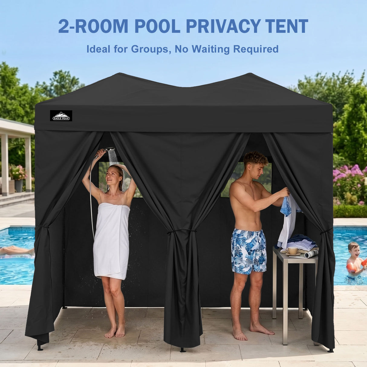 Outdoor Pop Up Changing Room 8x4 ft