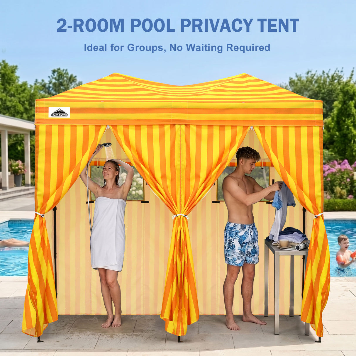 Outdoor Pop Up Changing Room 8x4 ft