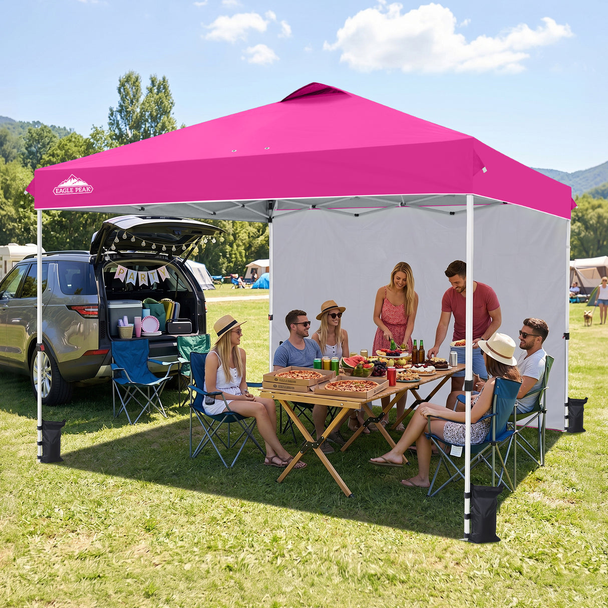 12x12 Pop Up Canopy Tent with 1 Sidewall