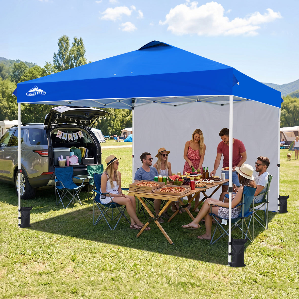 12x12 Pop Up Canopy Tent with 1 Sidewall