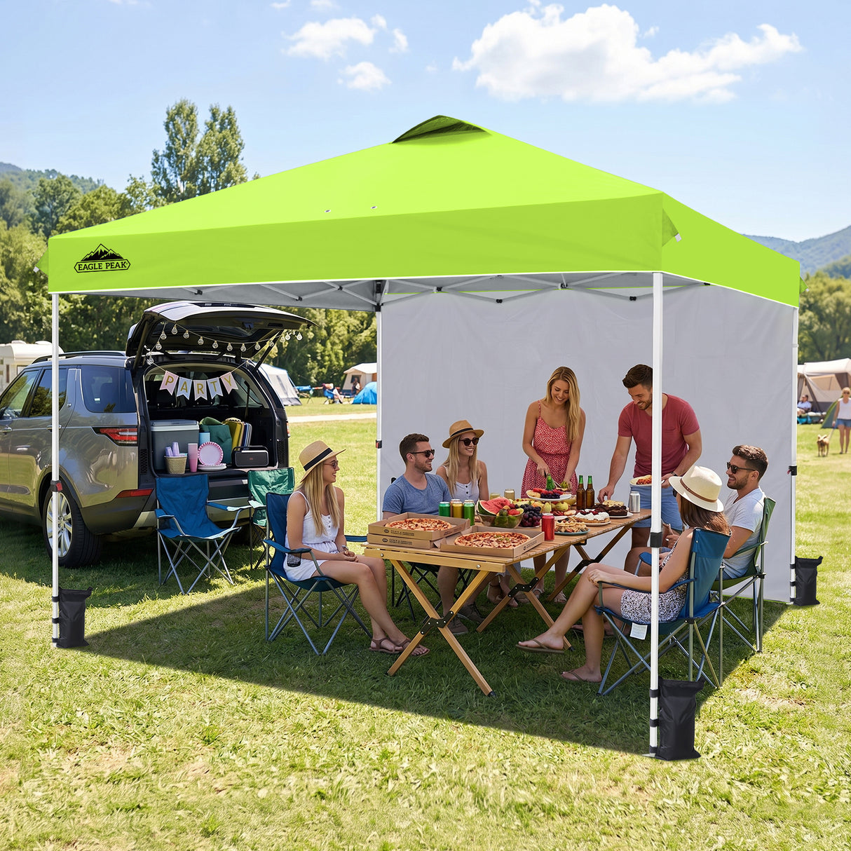 12x12 Pop Up Canopy Tent with 1 Sidewall
