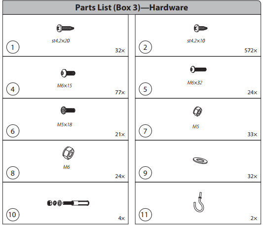 EP-SSP80H-Hardware Kit