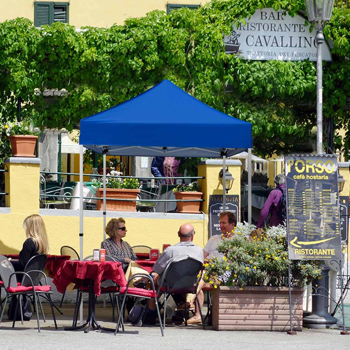 5x5 Pop Up Canopy Tent Instant Straight Leg Outdoor Canopy Easy Set-up
