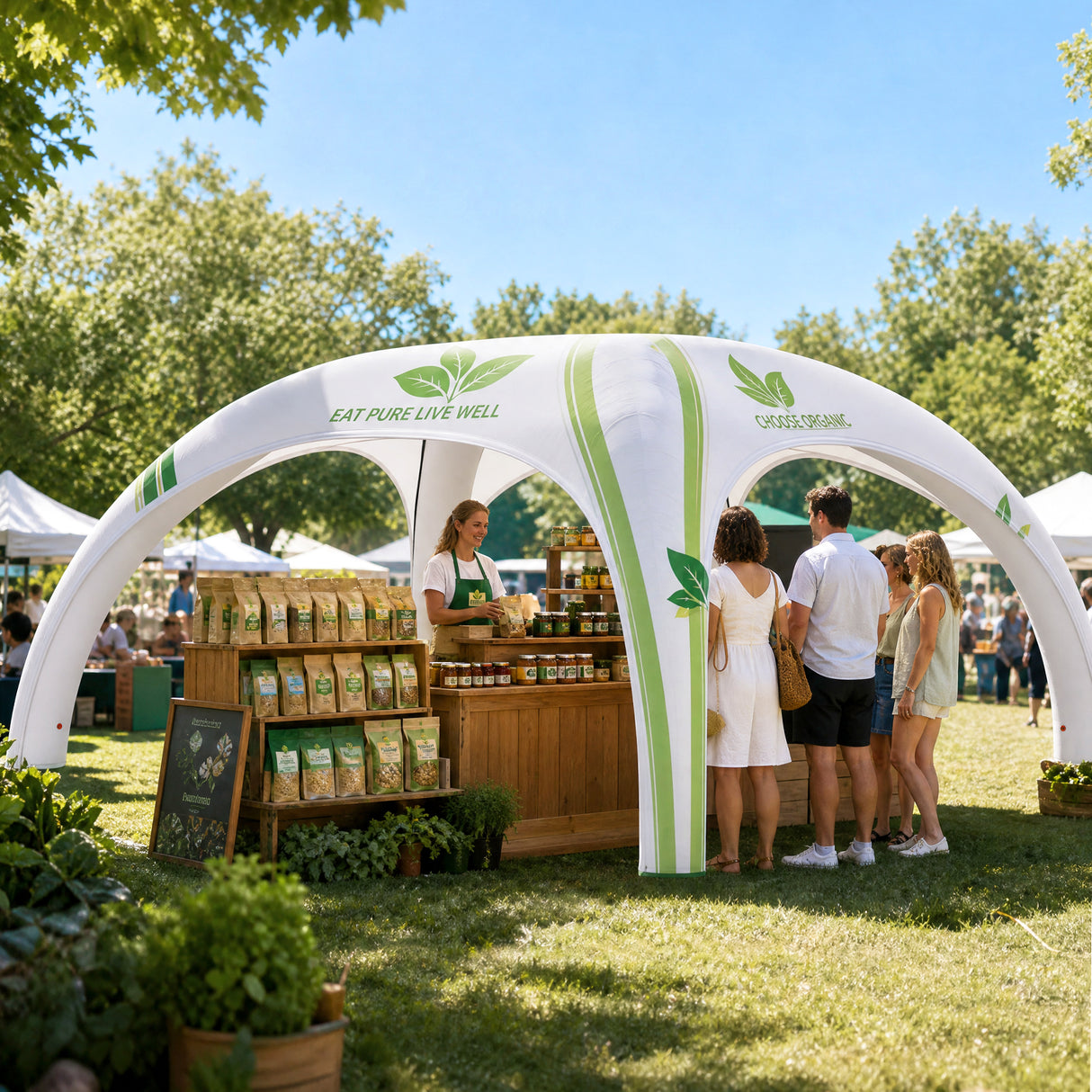 Custom Inflatable Event Tent with Logo, Spider Tent