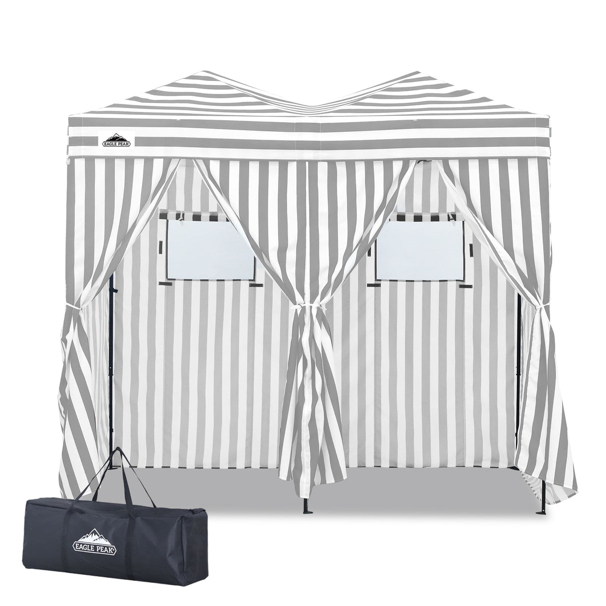 8x4 Outdoor Changing Room, 2 Room Pop Up Portable Changing Room - Eagle Peak Custom Canopy Tent