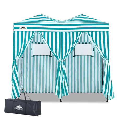 8x4 Outdoor Changing Room, 2 Room Pop Up Portable Changing Room - Eagle Peak Custom Canopy Tent