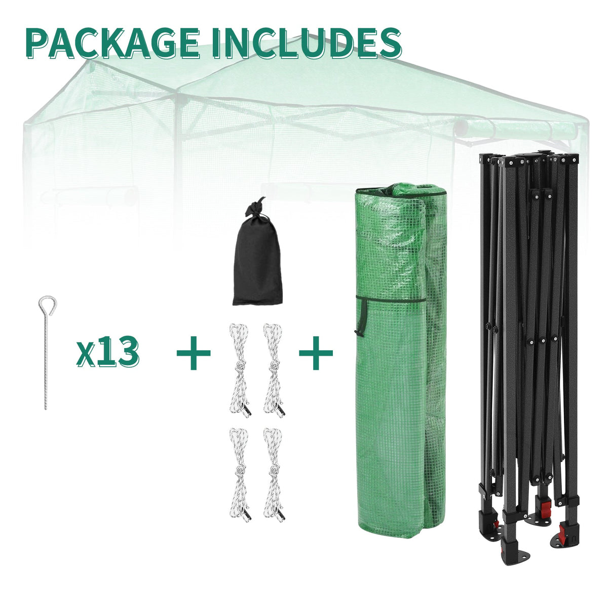 8x6 Easy Setup Pop Up Greenhouse - Eagle Peak®