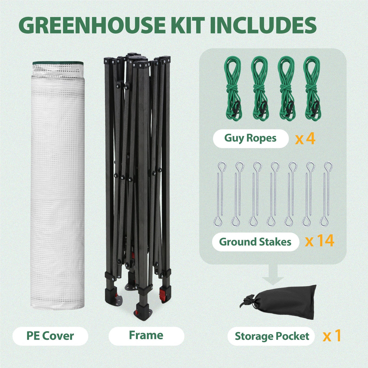 8x6 Easy Setup Pop Up Greenhouse - Eagle Peak®