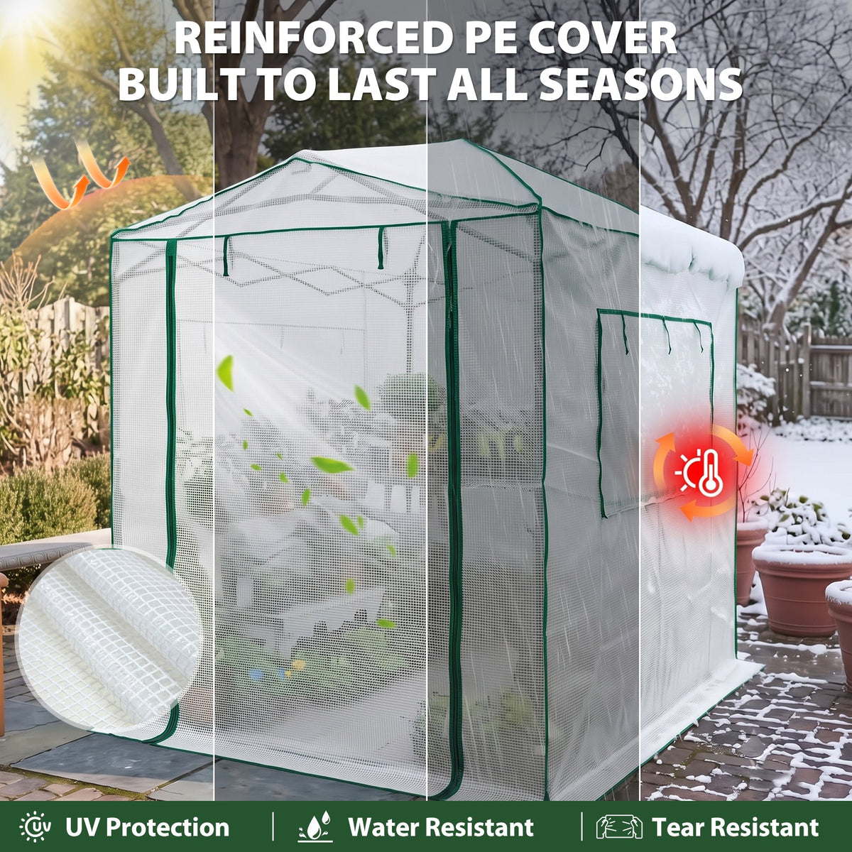 8x6 Easy Setup Pop Up Greenhouse - Eagle Peak®