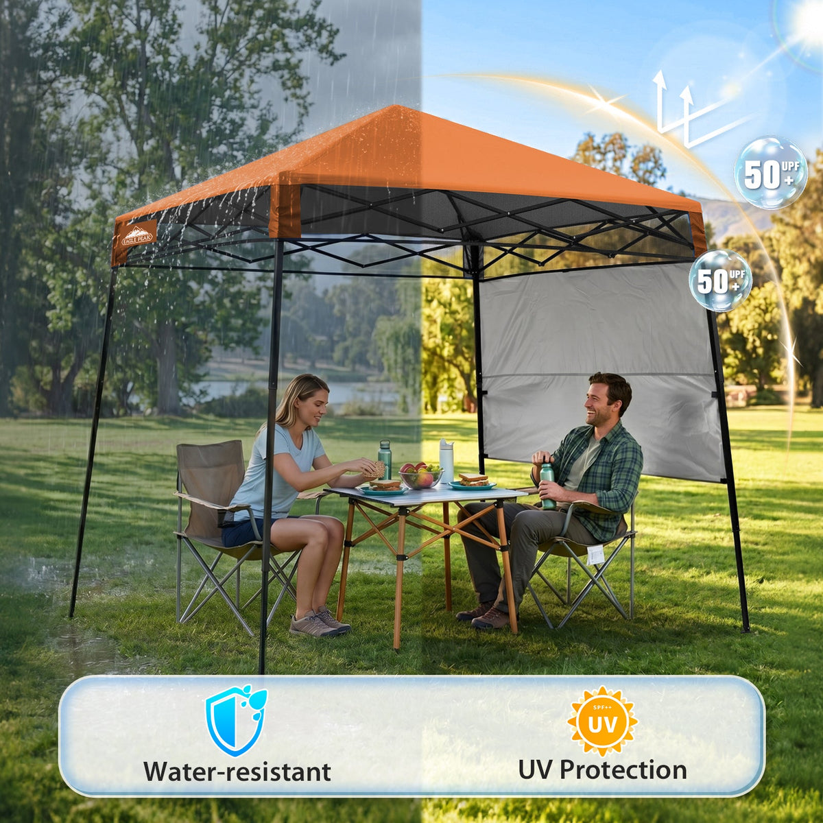 8X8 Pop Up Canopy Tent, Compact Backpack Canopy - Eagle Peak®