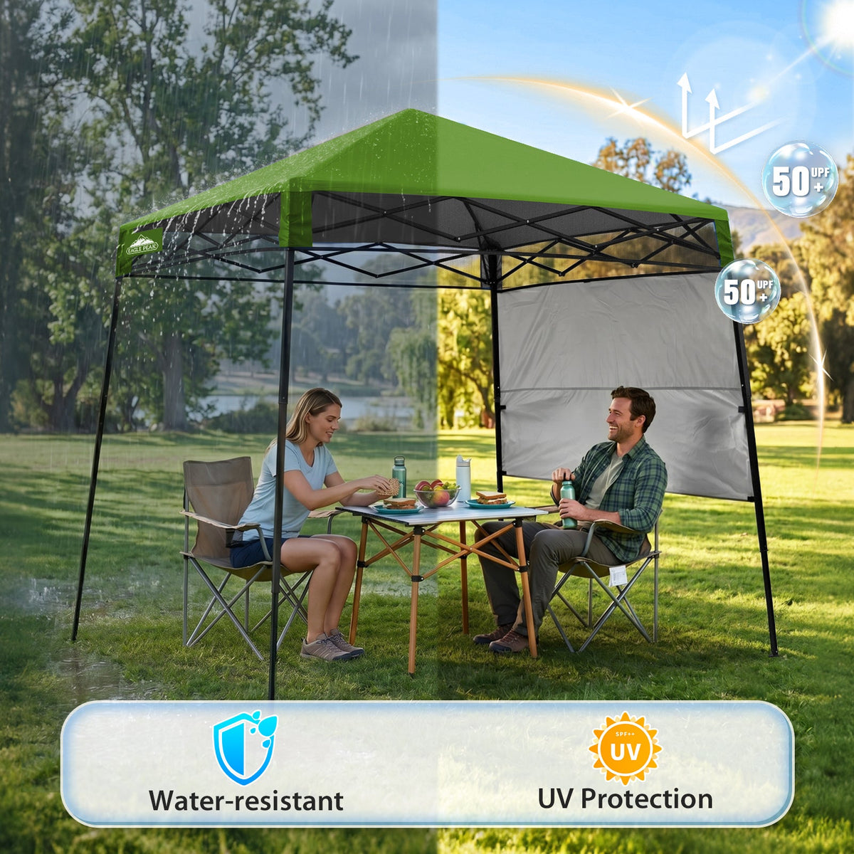 8X8 Pop Up Canopy Tent, Compact Backpack Canopy - Eagle Peak®