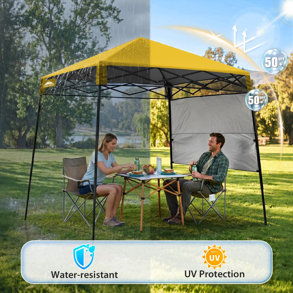8X8 Pop Up Canopy Tent, Compact Backpack Canopy - Eagle Peak®