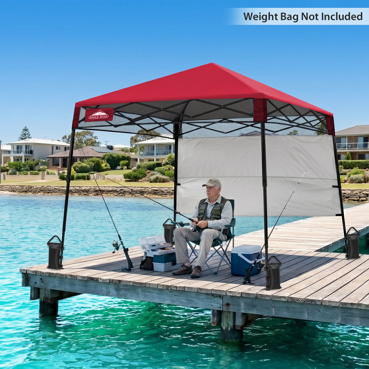 8X8 Pop Up Canopy Tent, Compact Backpack Canopy - Eagle Peak®