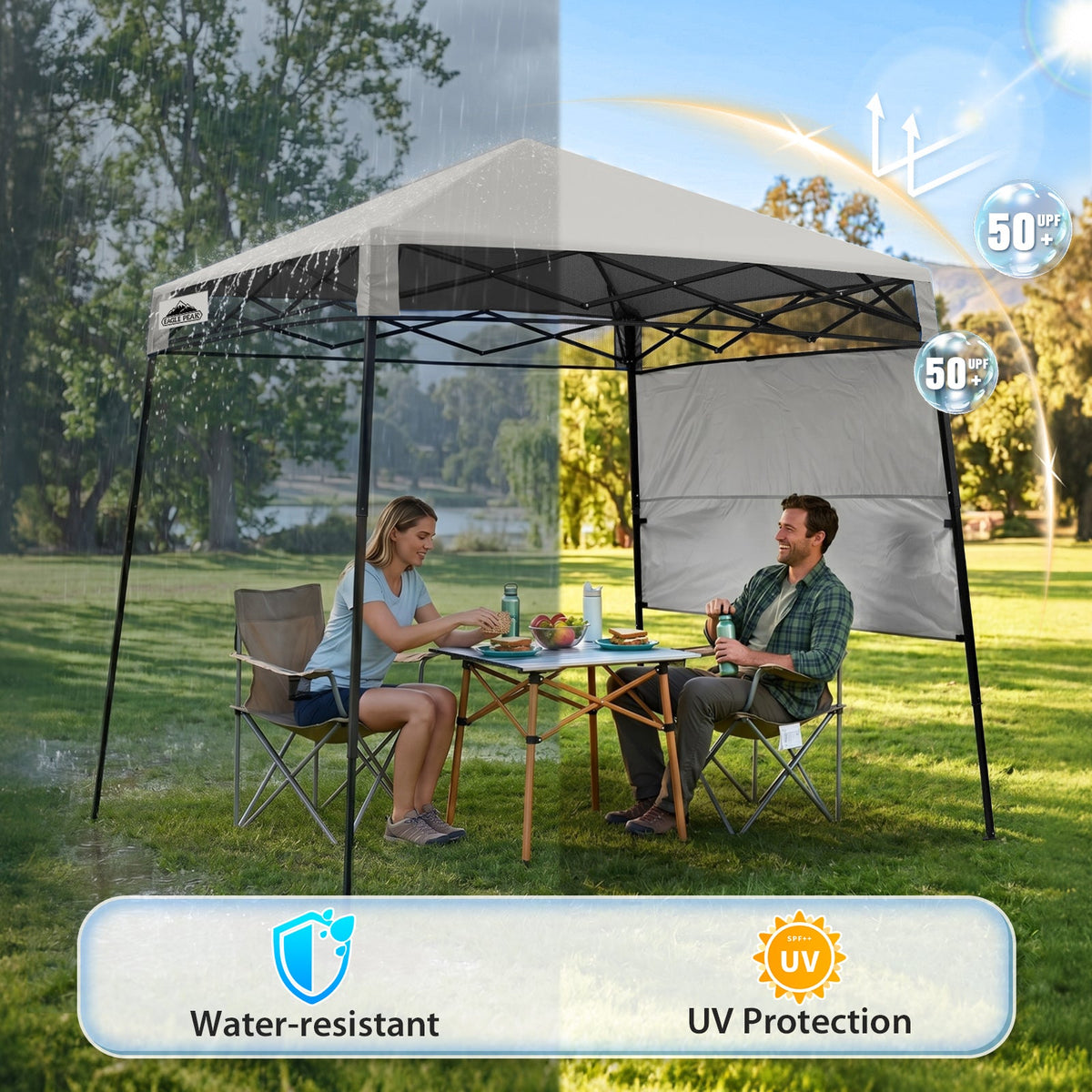 8X8 Pop Up Canopy Tent, Compact Backpack Canopy - Eagle Peak®
