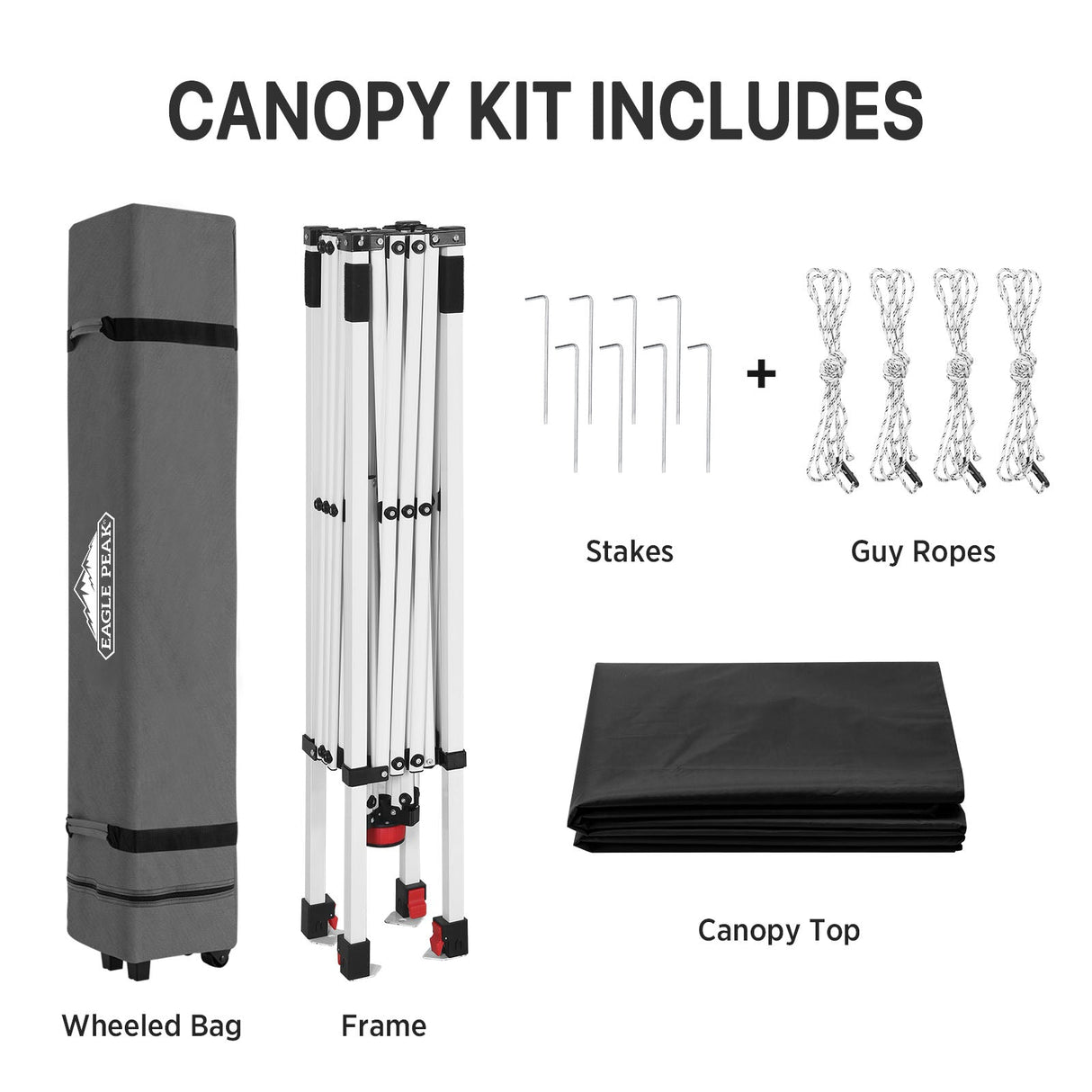 8x8 Pop Up Straight Leg Canopy - Eagle Peak