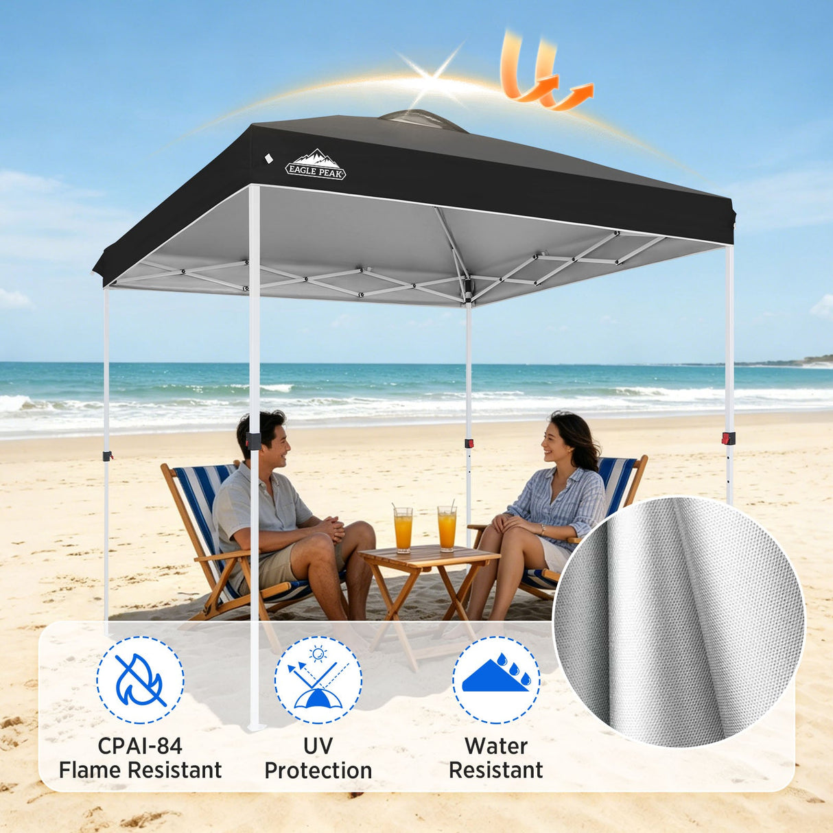 8x8 Pop Up Straight Leg Canopy - Eagle Peak