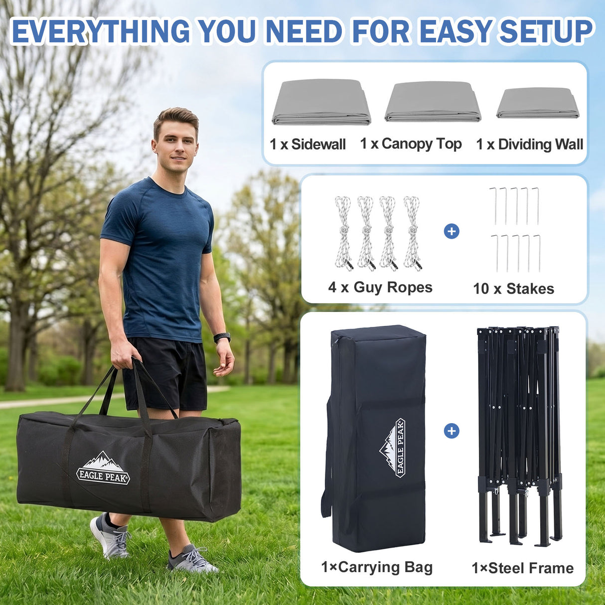 Outdoor Pop Up Changing Room 8x4 ft