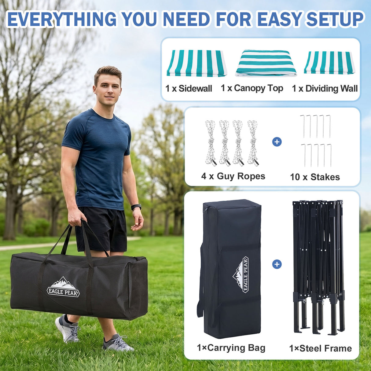 Outdoor Pop Up Changing Room 8x4 ft