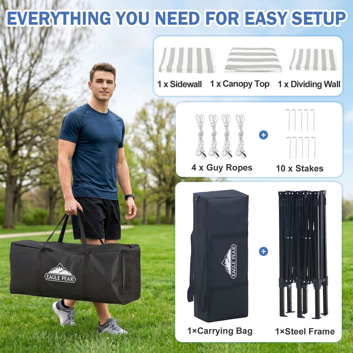 Outdoor Pop Up Changing Room 8x4 ft