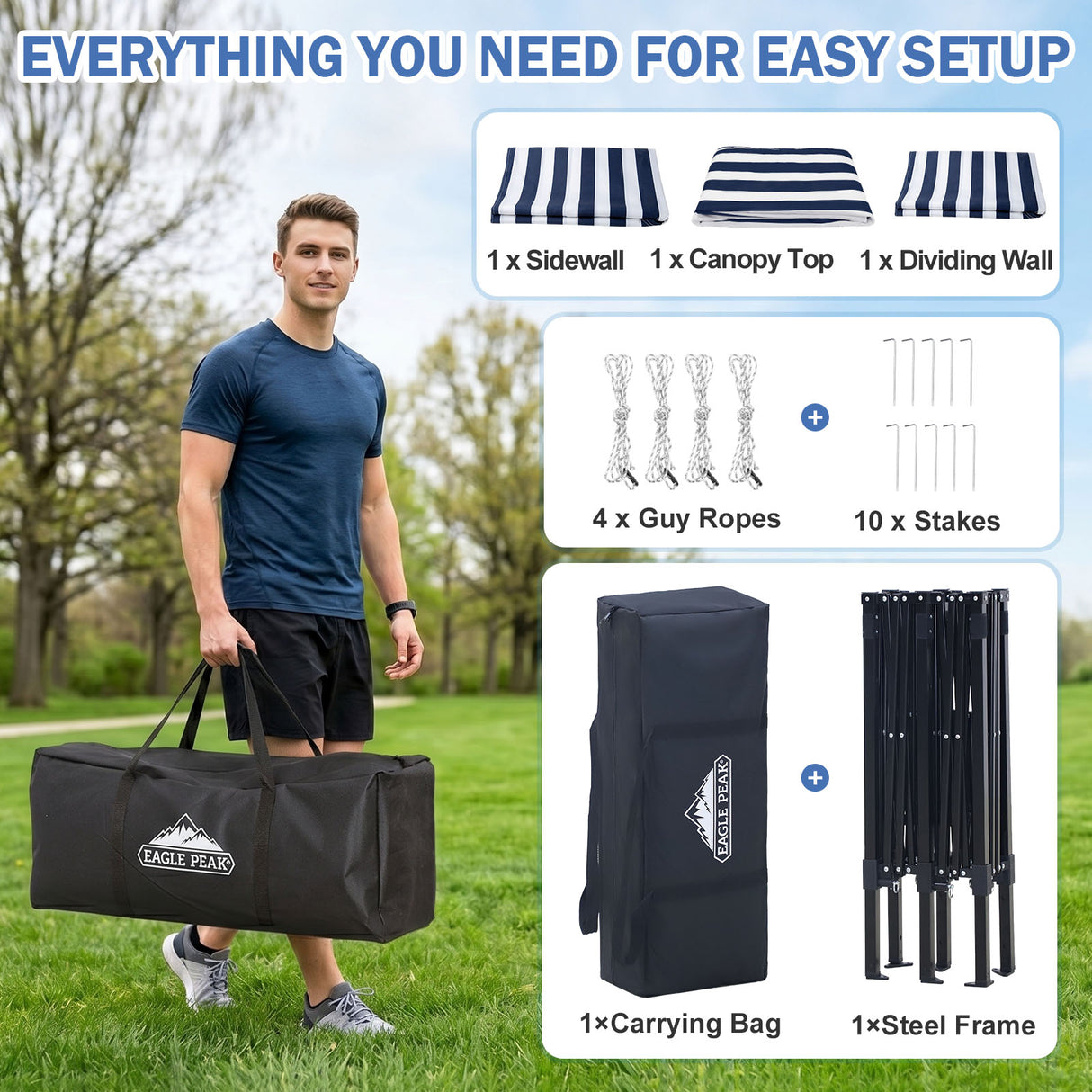 Outdoor Pop Up Changing Room 8x4 ft