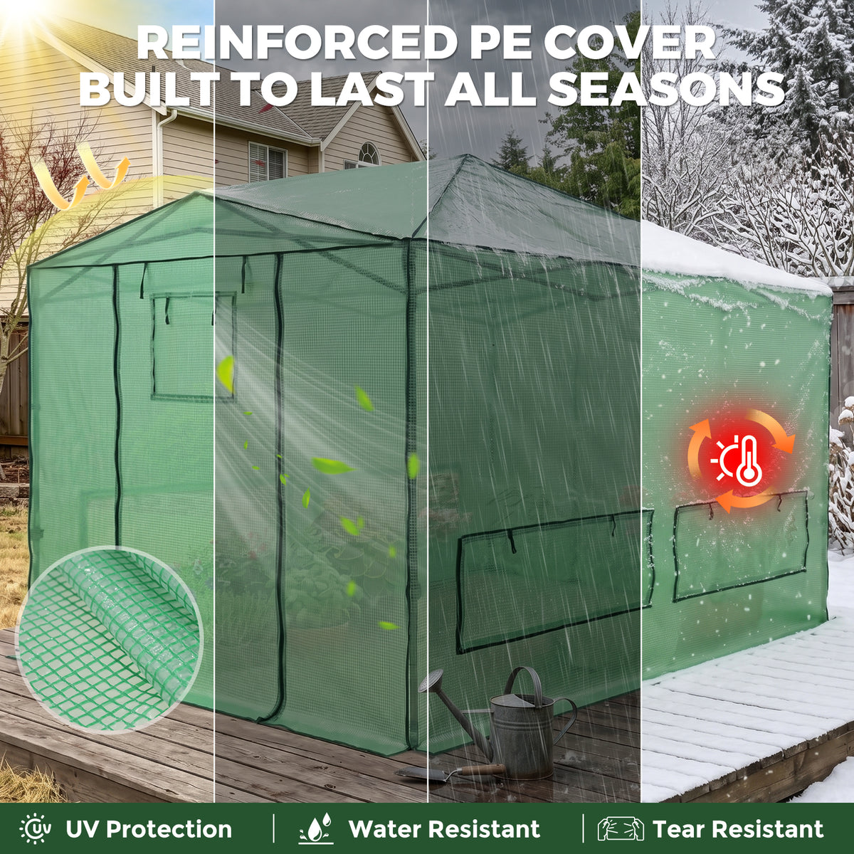 12x8 Easy Setup Pop Up Greenhouse, Support Pole