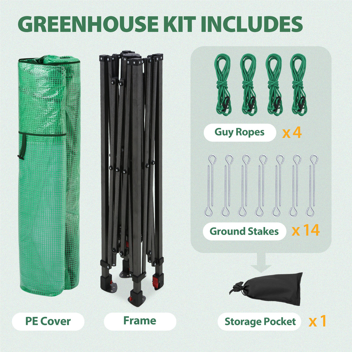 8x6 Easy Setup Pop Up Greenhouse