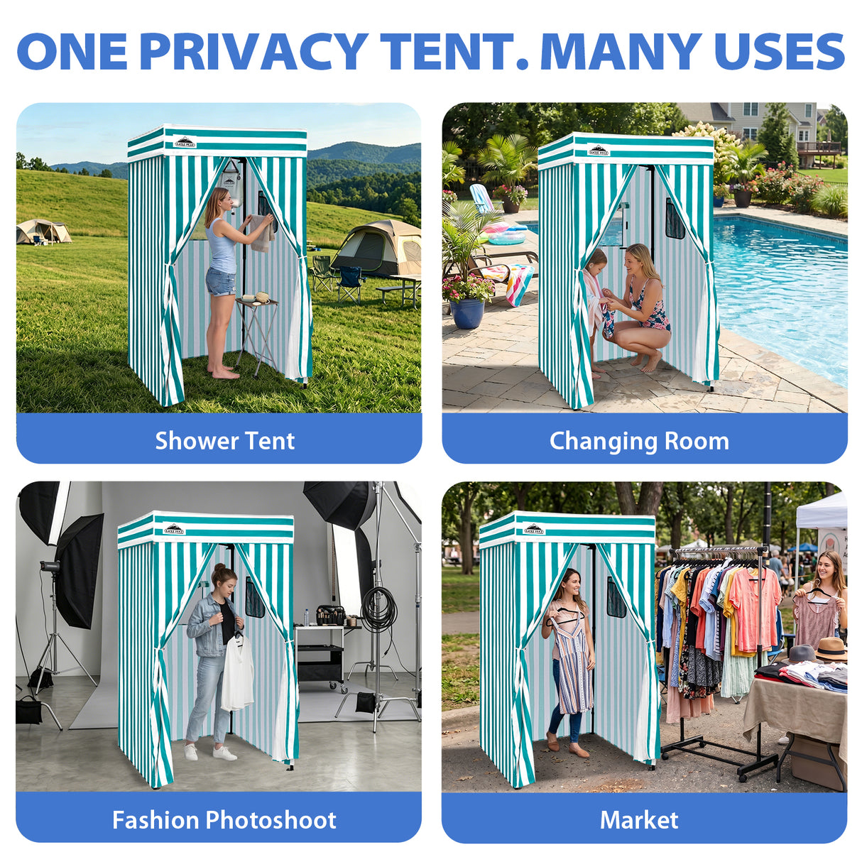 Flat Top 4x4 Pop-up Canopy Changing Room