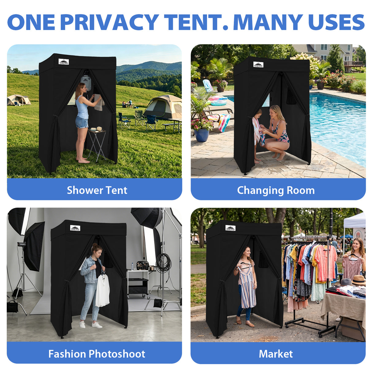 Flat Top 4x4 Pop-up Canopy Changing Room
