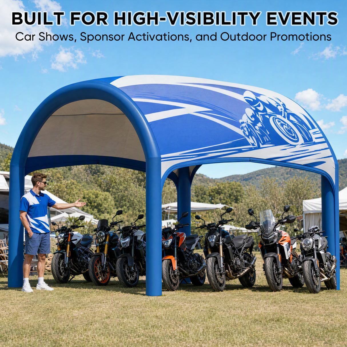 Custom Inflatable Event Tent with Logo, Cave Tent