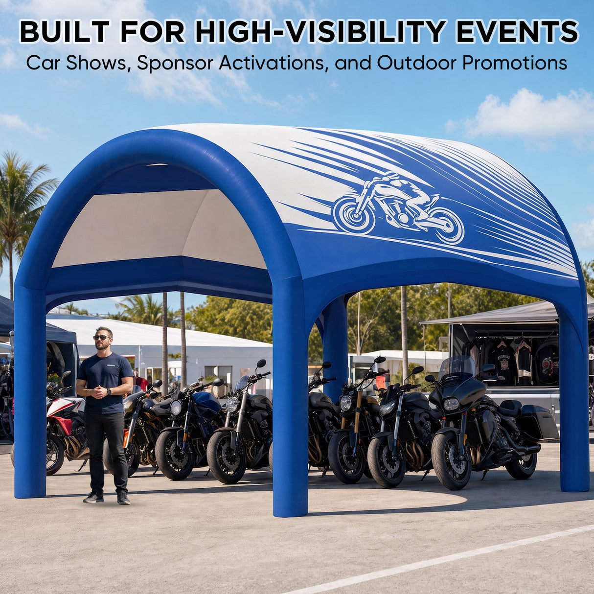 Custom Inflatable Event Tent with Logo, Cave Tent