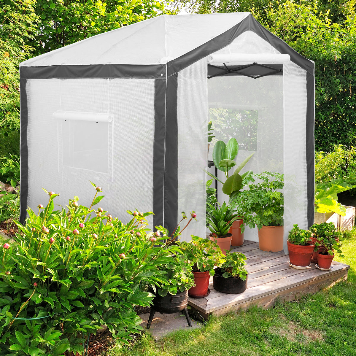 8x8 Walk In Pop Up Greenhouse