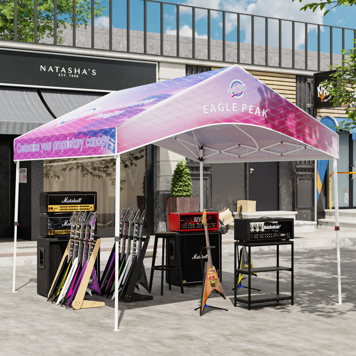 Alps Gable Roof custom Canopy Tent 10x10 with Logo, CLICK TO CONFIGURE - Package Prices Start at $489.99