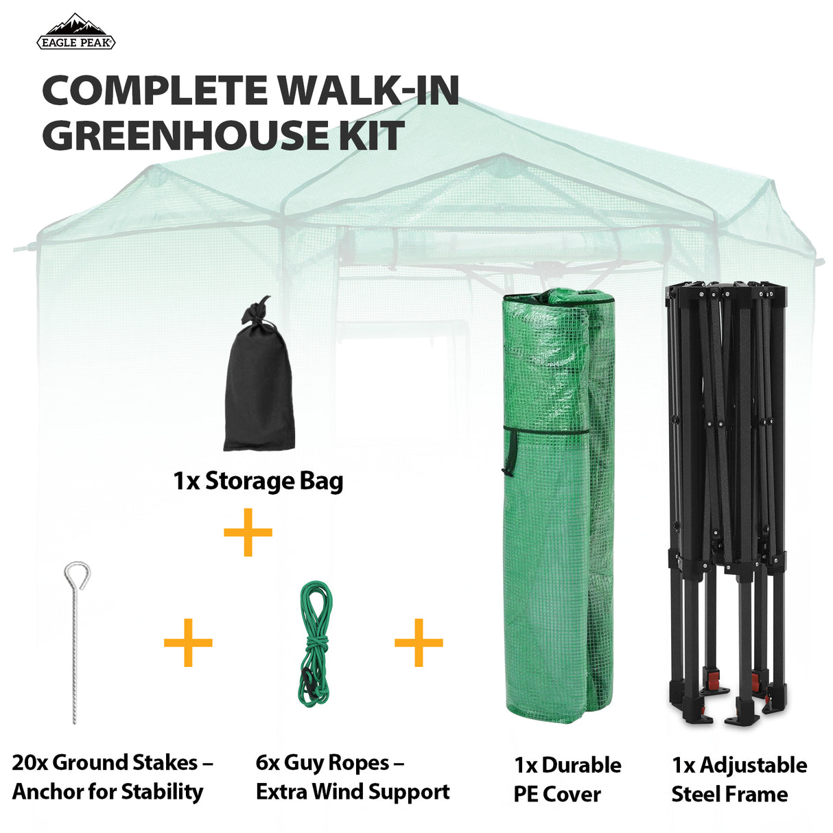 6.6x6.6 ft Hexagon Pop up Greenhouse