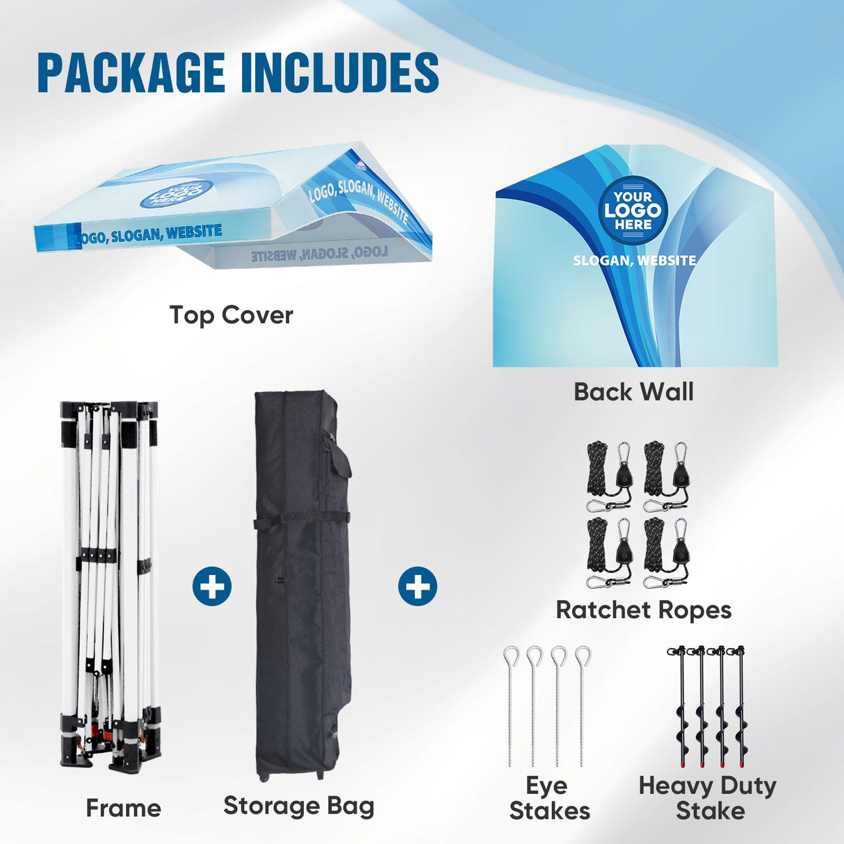 Alps Aluminum Frame Gable Roof Custom Canopy Tent 10x10 - Eagle Peak