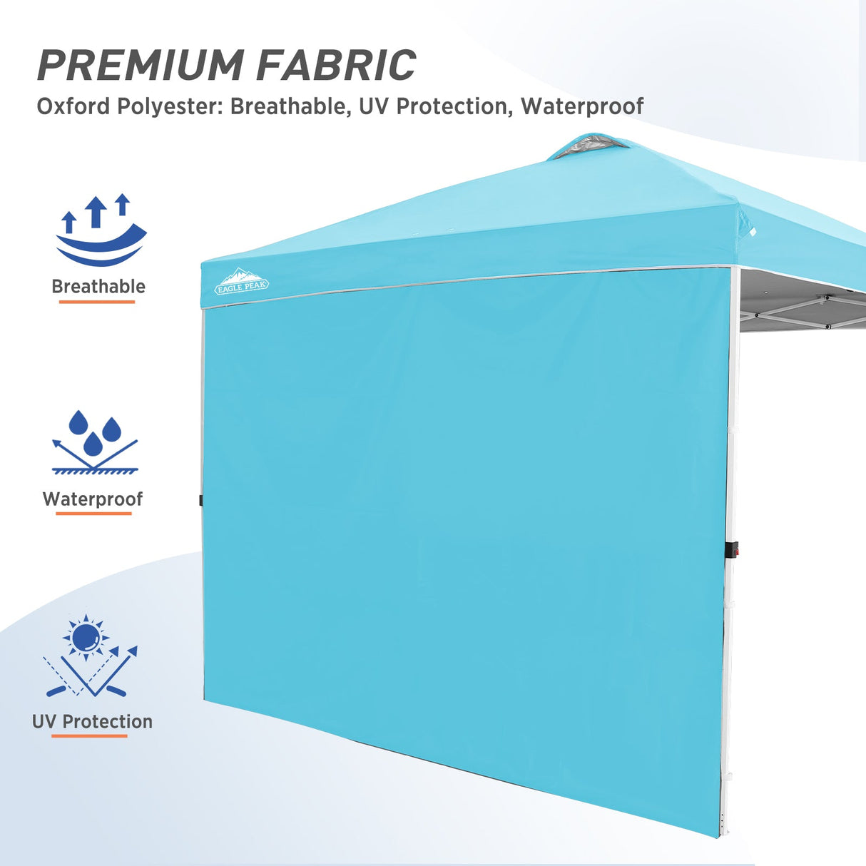 Canopy SunWall for E100 10x10 Straight Leg Pop Up Canopy, 1 Sidewall - Eagle Peak Custom Canopy Tent
