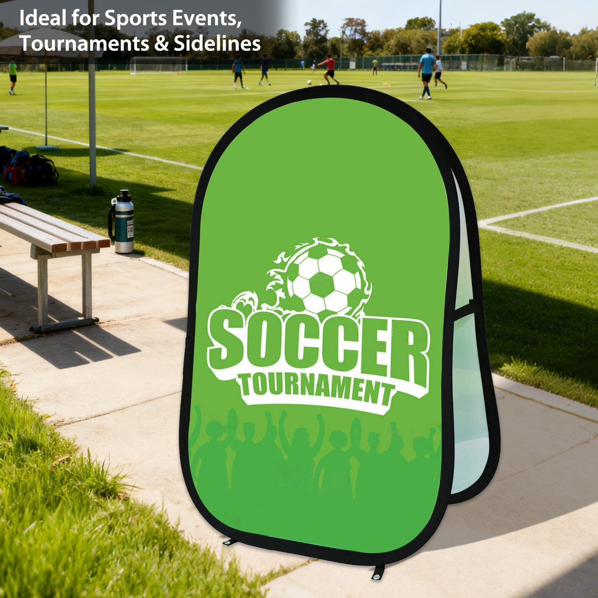 Custom A Frame Pop Up Banner Display, Vertical/Triangle/Oval/Circle/Horizontal - Eagle Peak Custom Canopy Tent