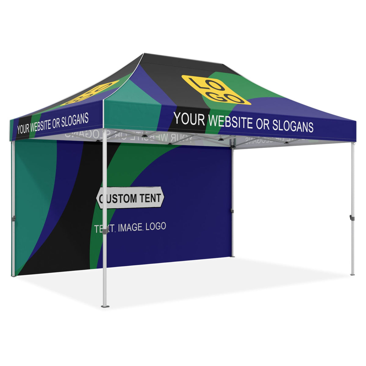 Custom Canopy Tent 10x15 with Logo, Custom Vendor Tent - Eagle Peak®
