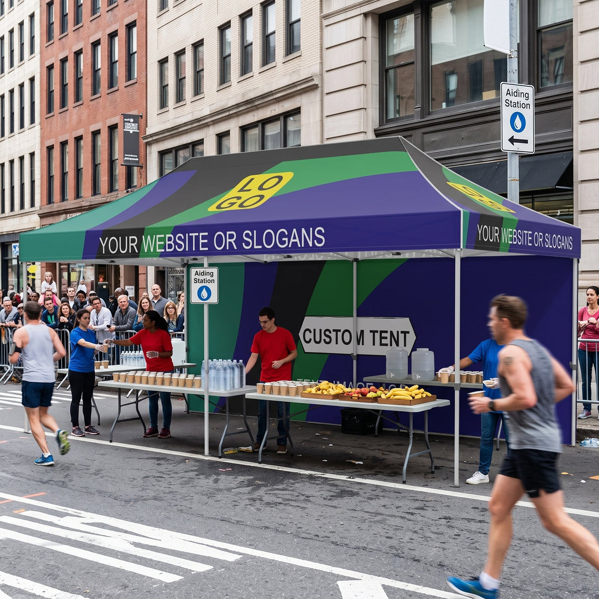 Custom Canopy Tent 10x20 with Logo, Custom Vendor Tent - Eagle Peak®