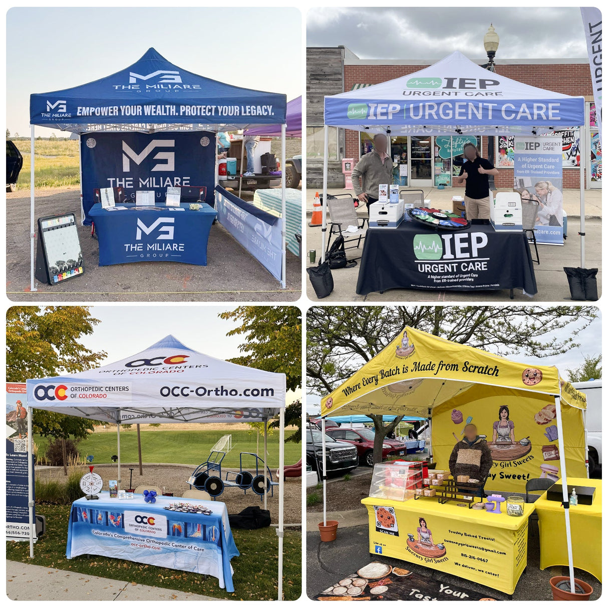 Custom Canopy Top Cover with Sidewall to Fit Your 10x10 Canopy Frame - Eagle Peak Custom Canopy Tent