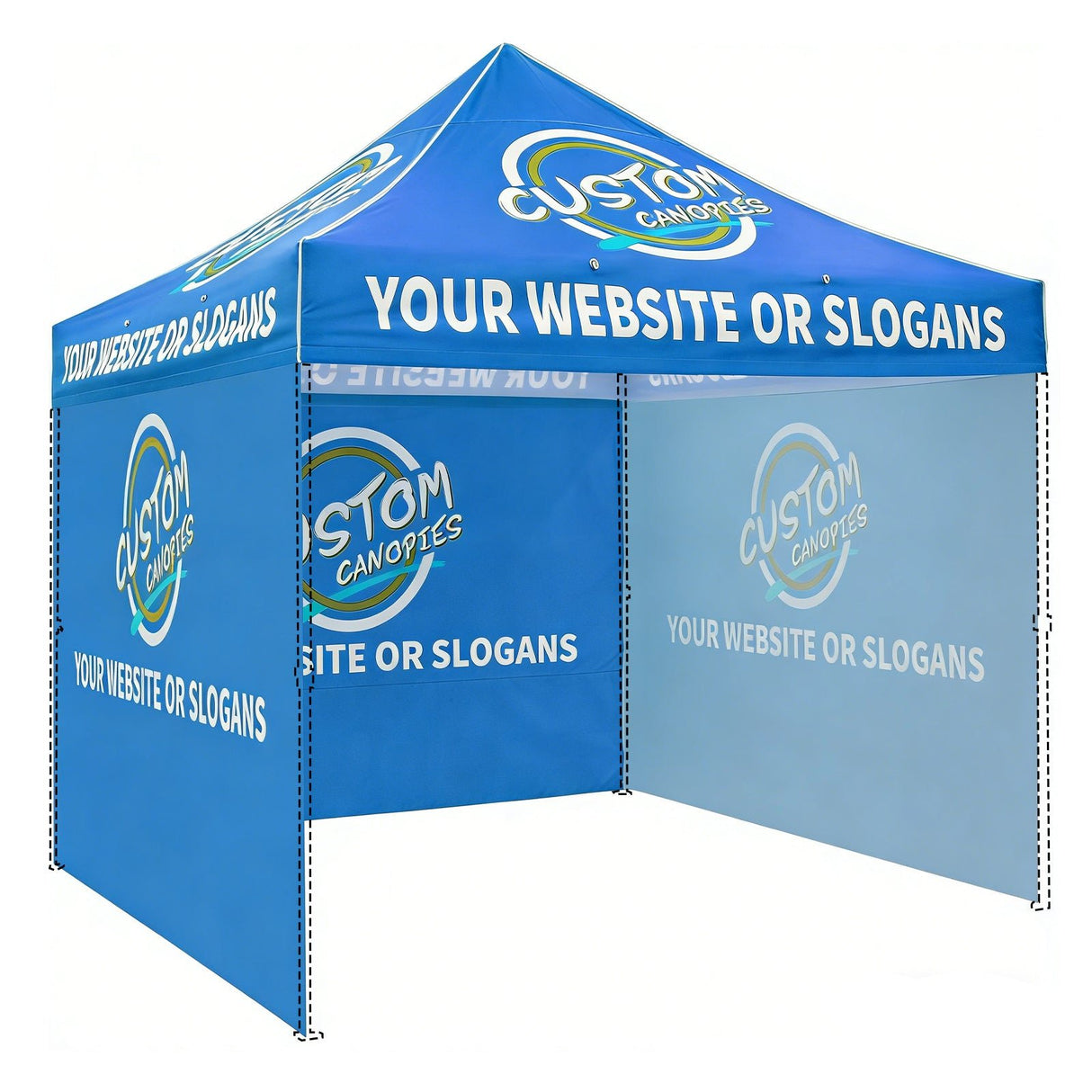 Custom Canopy Top Cover with Sidewall to Fit Your 10x10 Canopy Frame - Eagle Peak Custom Canopy Tent