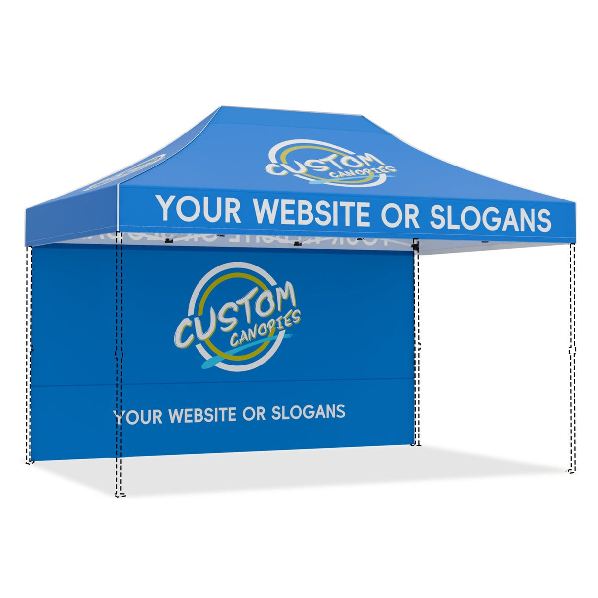 Custom Canopy Top Cover with Sidewall to Fit Your 10x15 Canopy Frame - Eagle Peak Custom Canopy Tent
