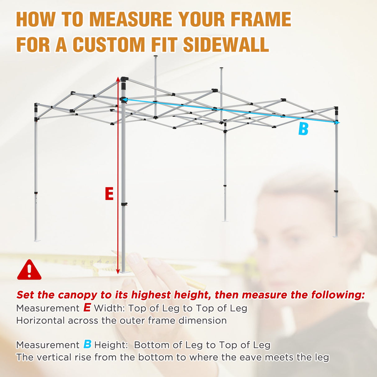 Custom Canopy Top Cover with Sidewall to Fit Your 10x15 Canopy Frame - Eagle Peak Custom Canopy Tent