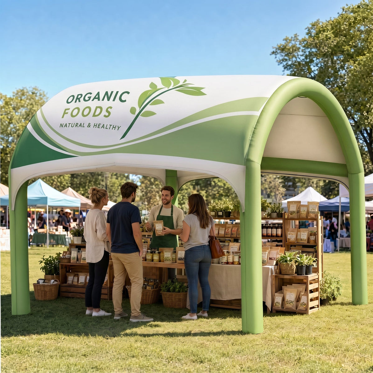 Custom Inflatable Event Tent with Logo, Cave Tent - Eagle Peak®