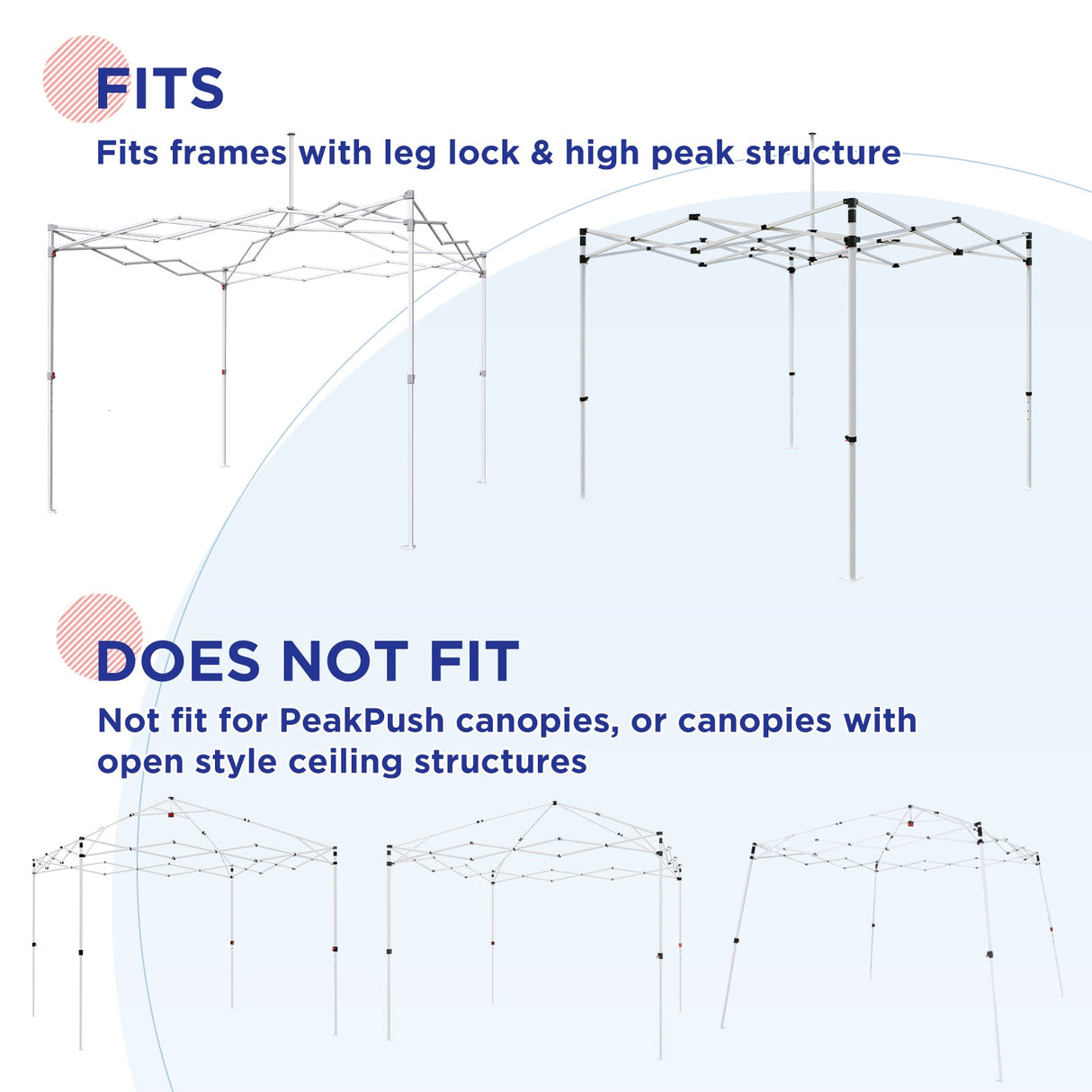 Custom Printed Changing Room for Pop Up Canopy Fits Canopies with Cross Bars 55.1”L x 55.1”W x 80.7”H/ 29.5" L x 29.5" W x 80.7" H - Eagle Peak Custom Canopy Tent