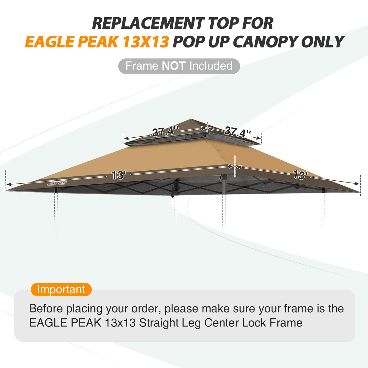 E169EPT - Canopy Top, All Colors - Eagle Peak