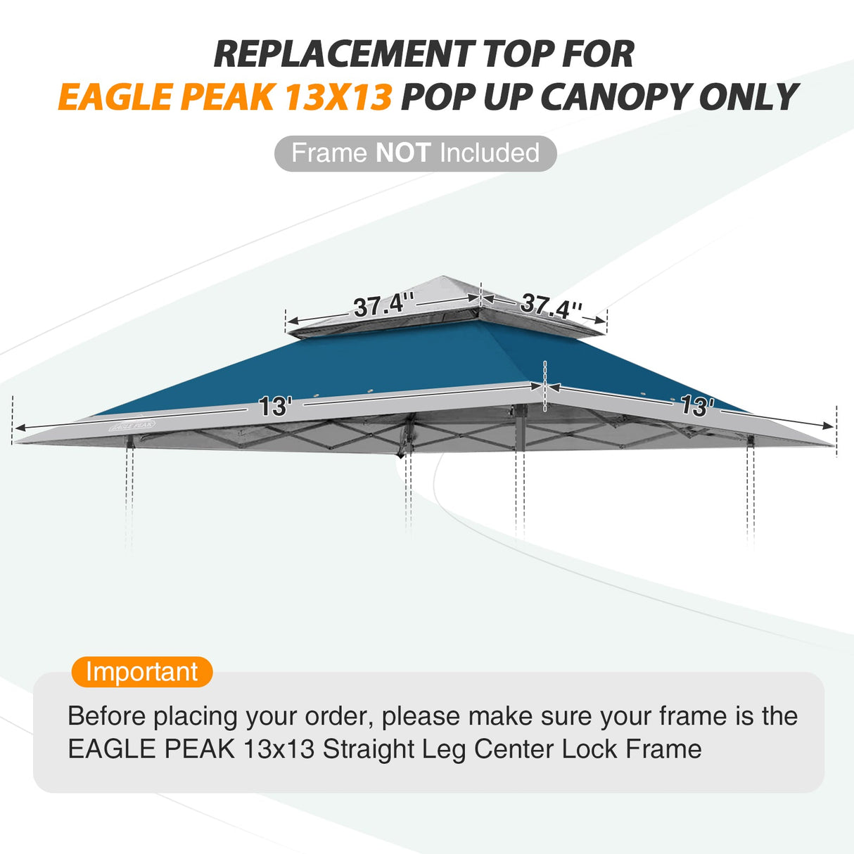 E169EPT - Canopy Top, All Colors - Eagle Peak