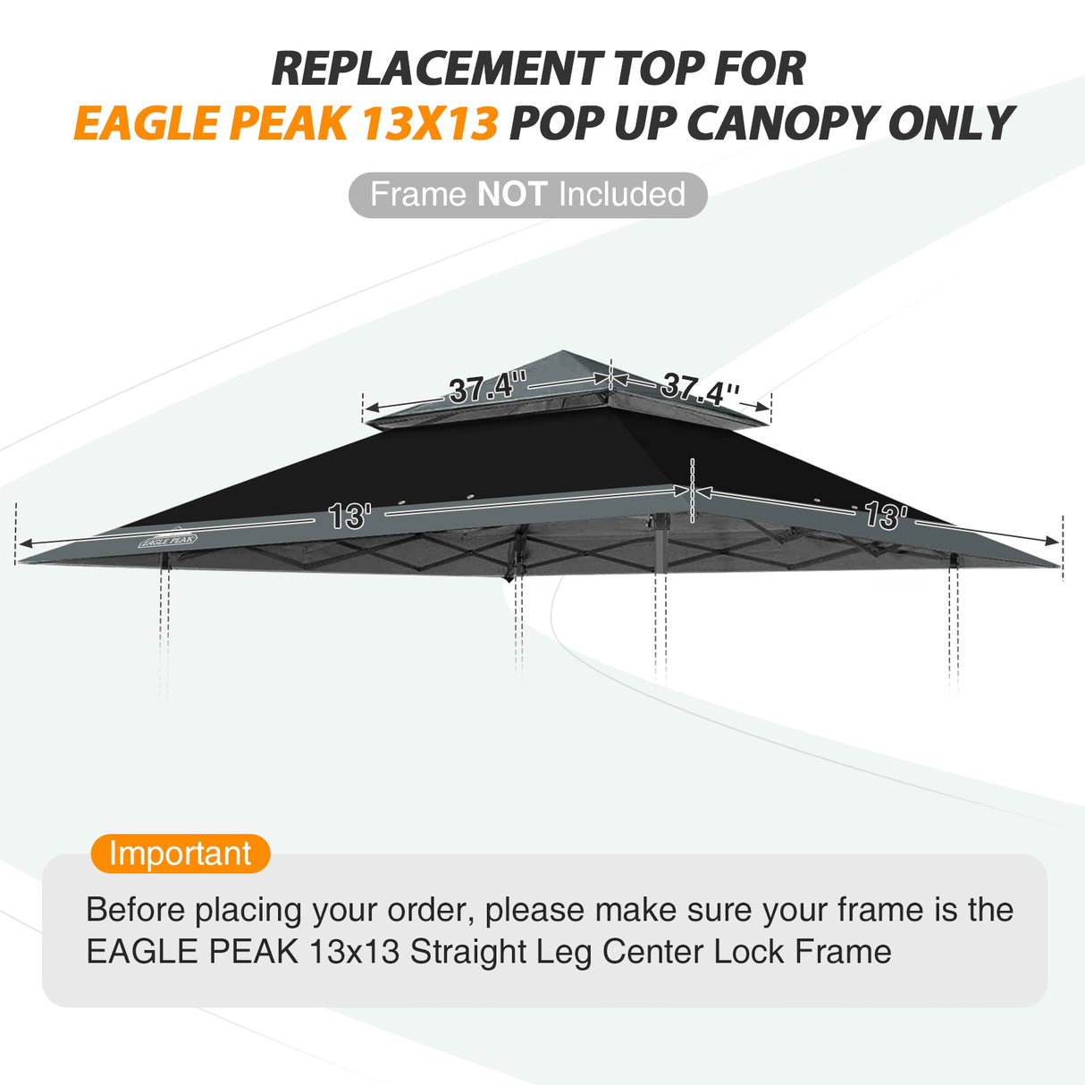 E169EPT - Canopy Top, All Colors - Eagle Peak