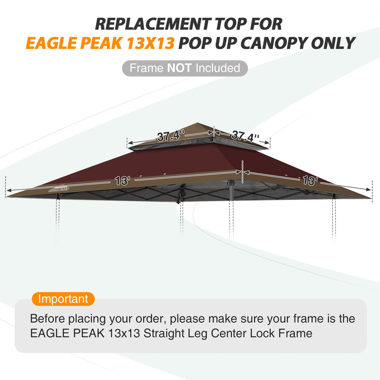 E169EPT - Canopy Top, All Colors - Eagle Peak
