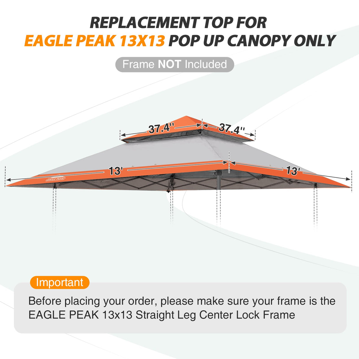 E169EPT - Canopy Top, All Colors - Eagle Peak